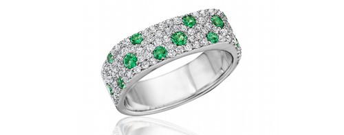 fashion ring from fana with green gemstones