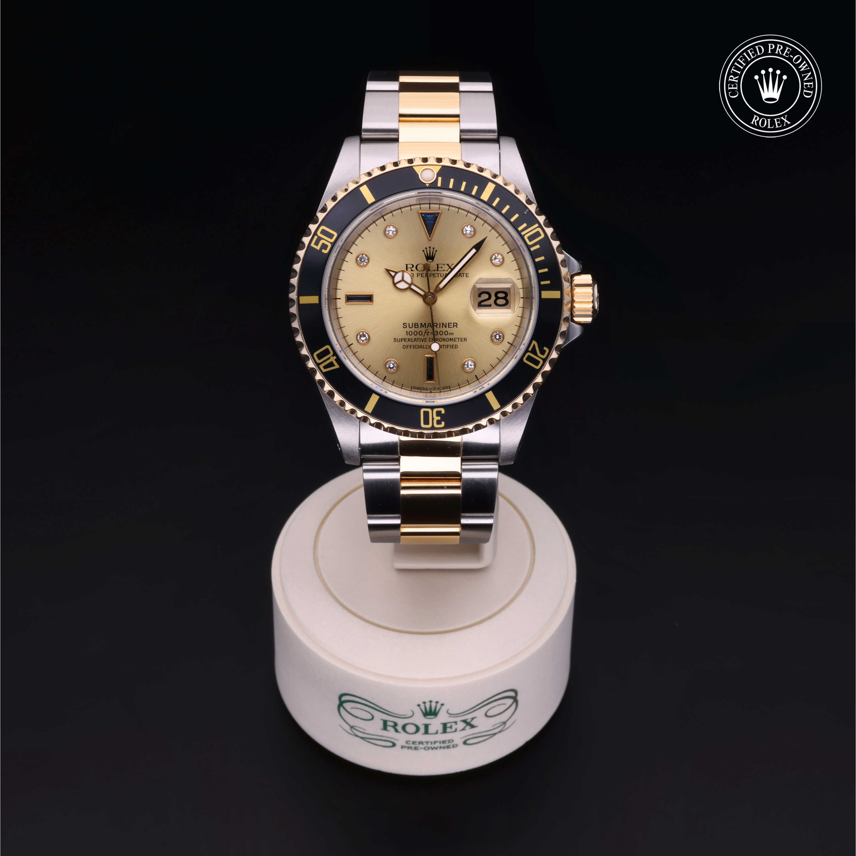 Rolex Submariner in Rolesor 18 Carat Yellow M16613 at Davidson & Licht