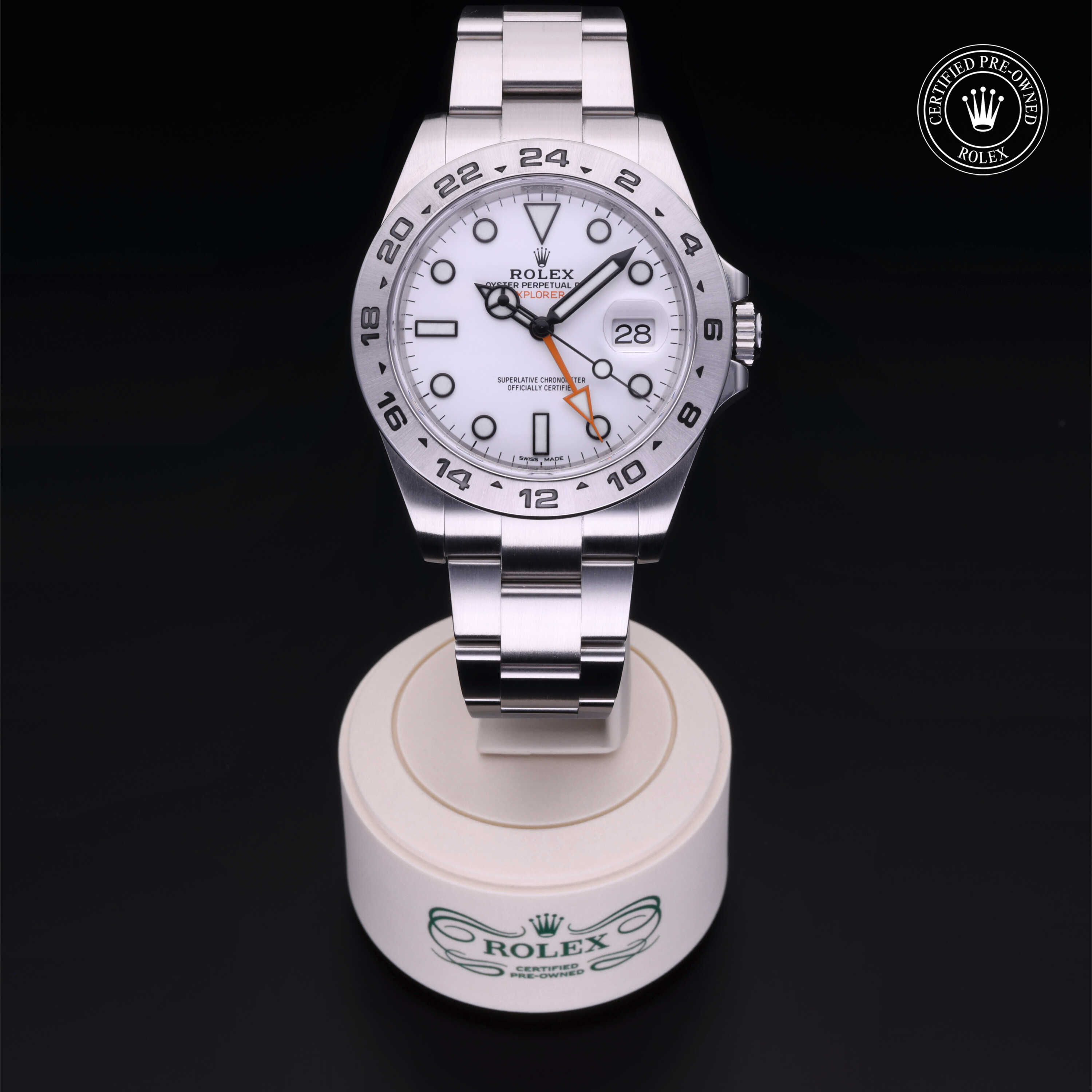 Rolex Explorer II in Oystersteel M216570-0001 at Davidson & Licht