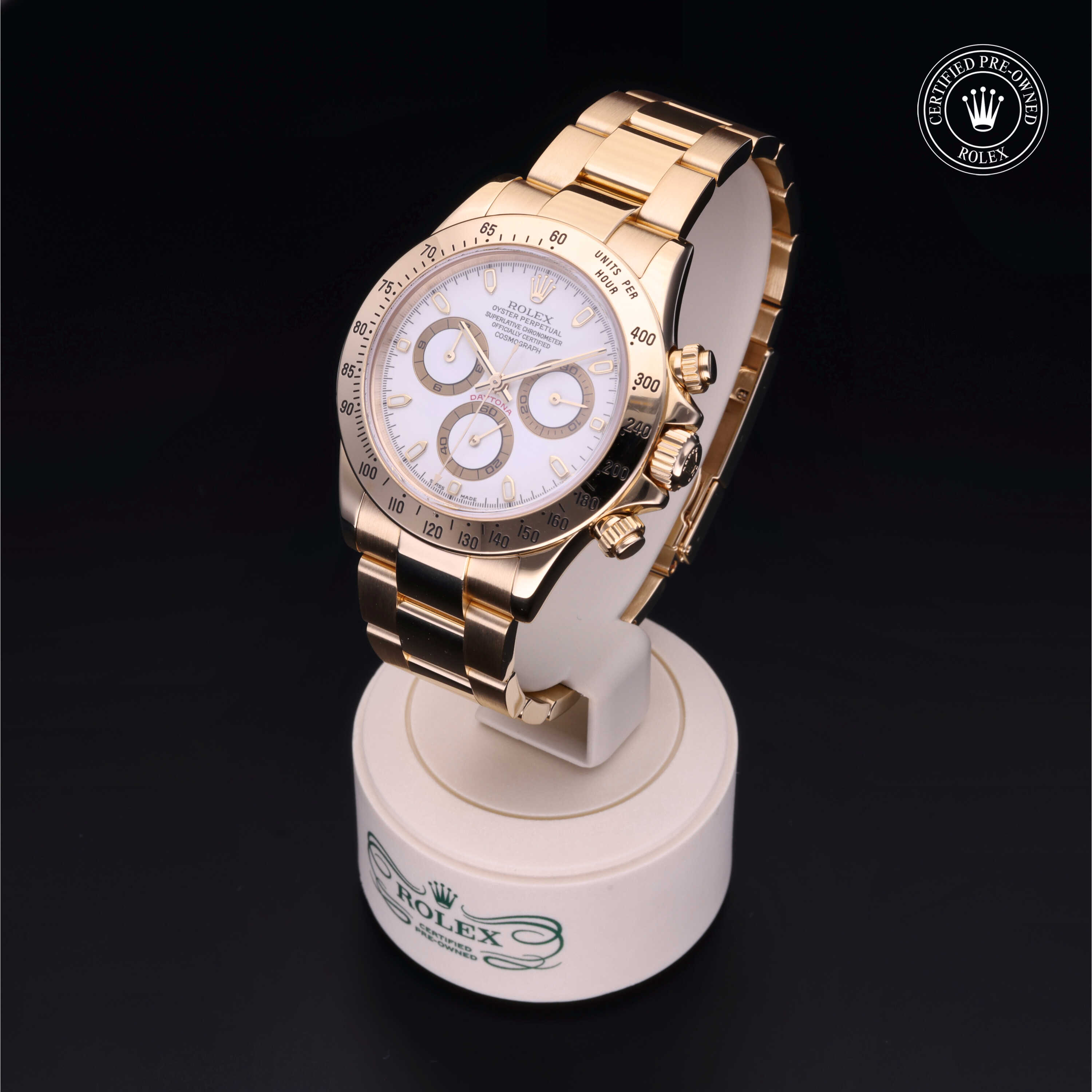 Rolex Cosmograph Daytona in 18 ct yellow gold M116528-0021 at Davidson & Licht