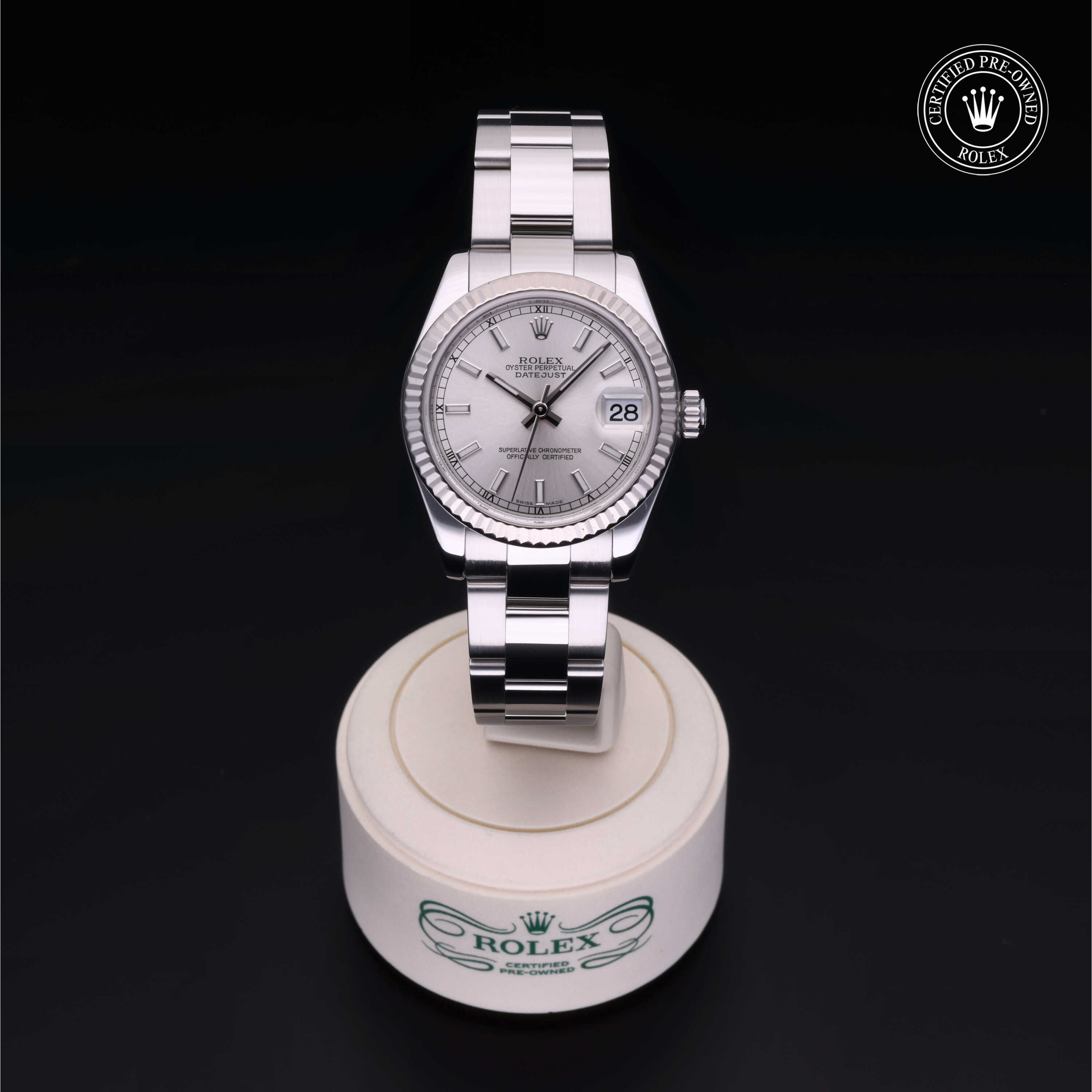 Rolex Datejust in Oystersteel and white gold M178274-0025 at Davidson & Licht