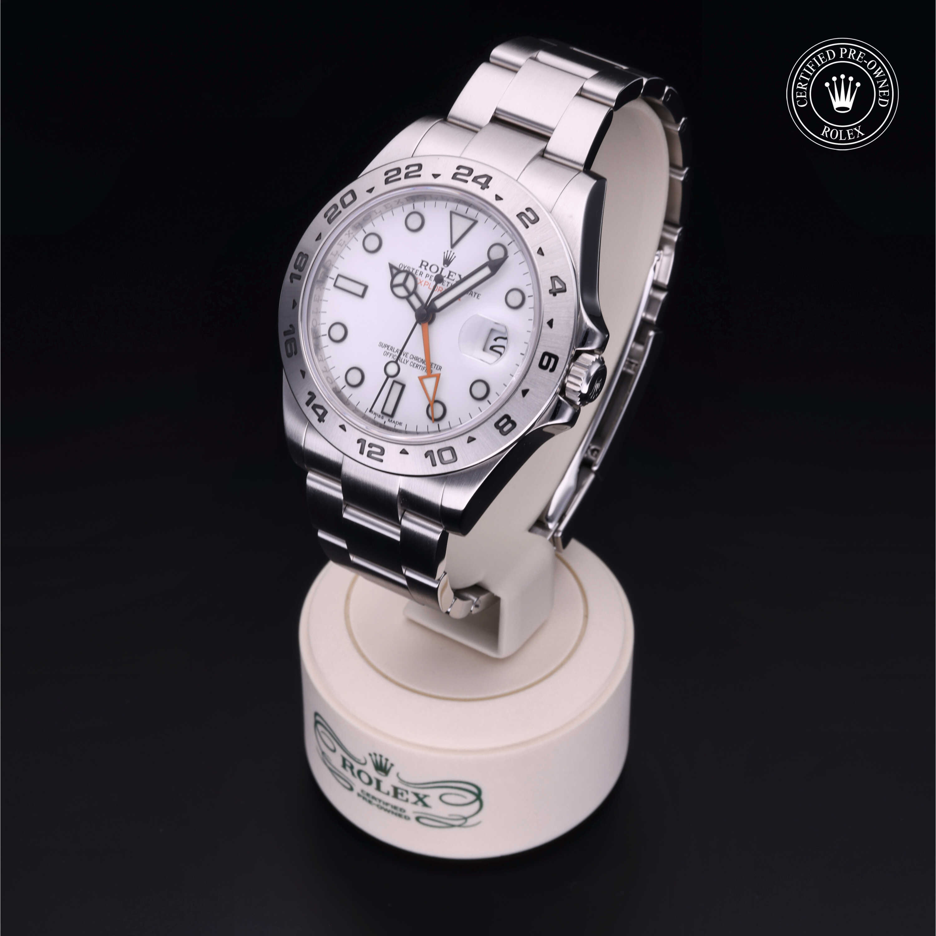 Rolex Explorer II in Oystersteel M216570-0001 at Davidson & Licht