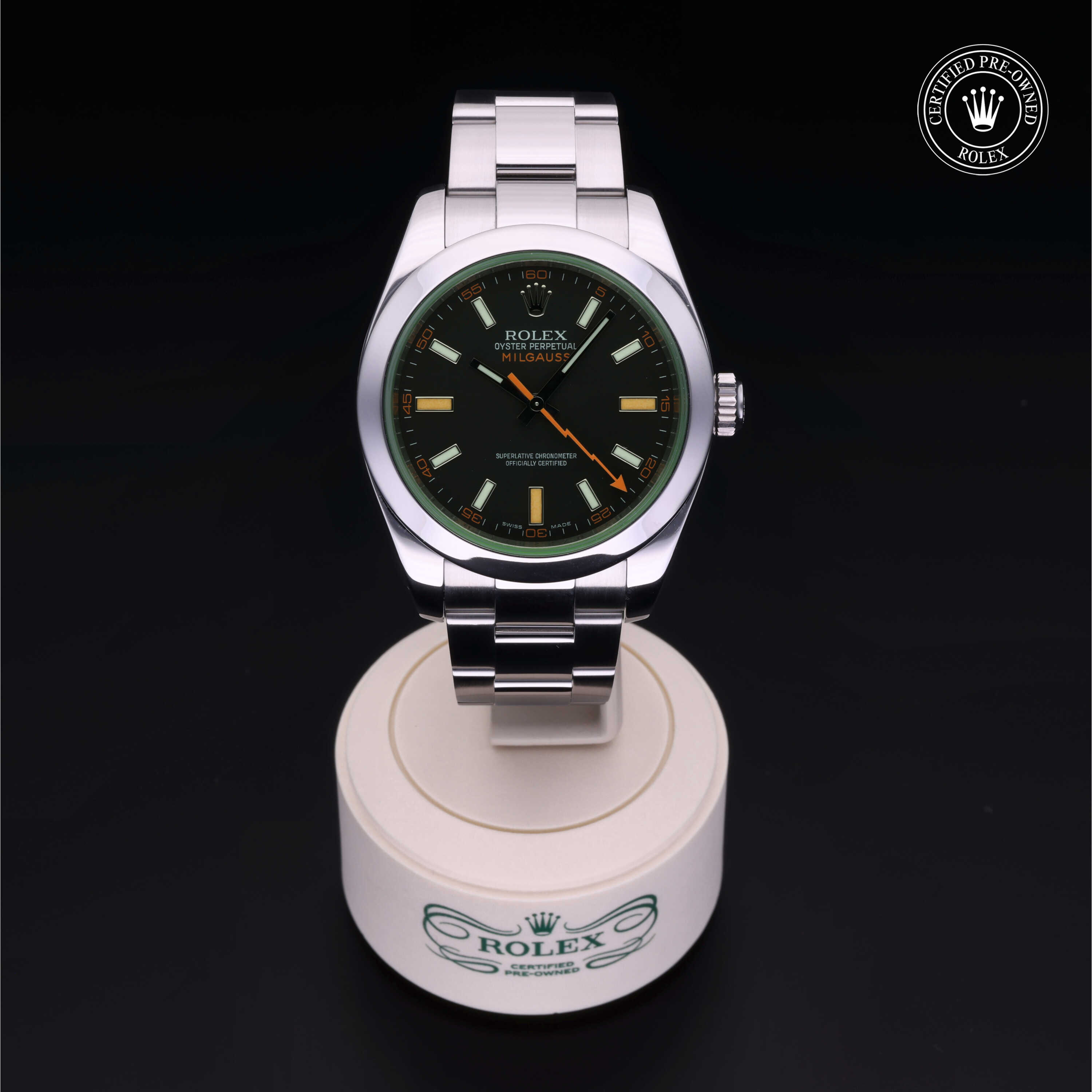 Rolex Milgauss in Oystersteel M116400GV-0001 at Davidson & Licht