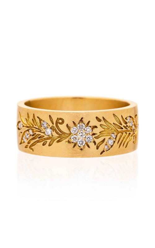 Sethi Couture Fleur White Diamond Bangle 2520R-YG